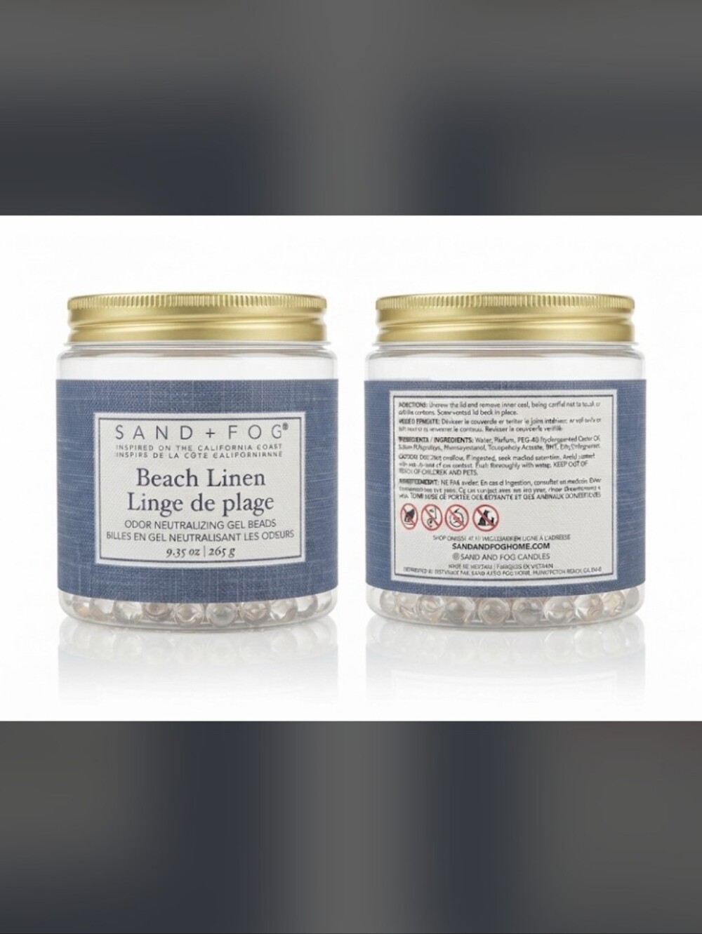SAND+FOG Beach Linen Odor Neutralizing Gel Beads